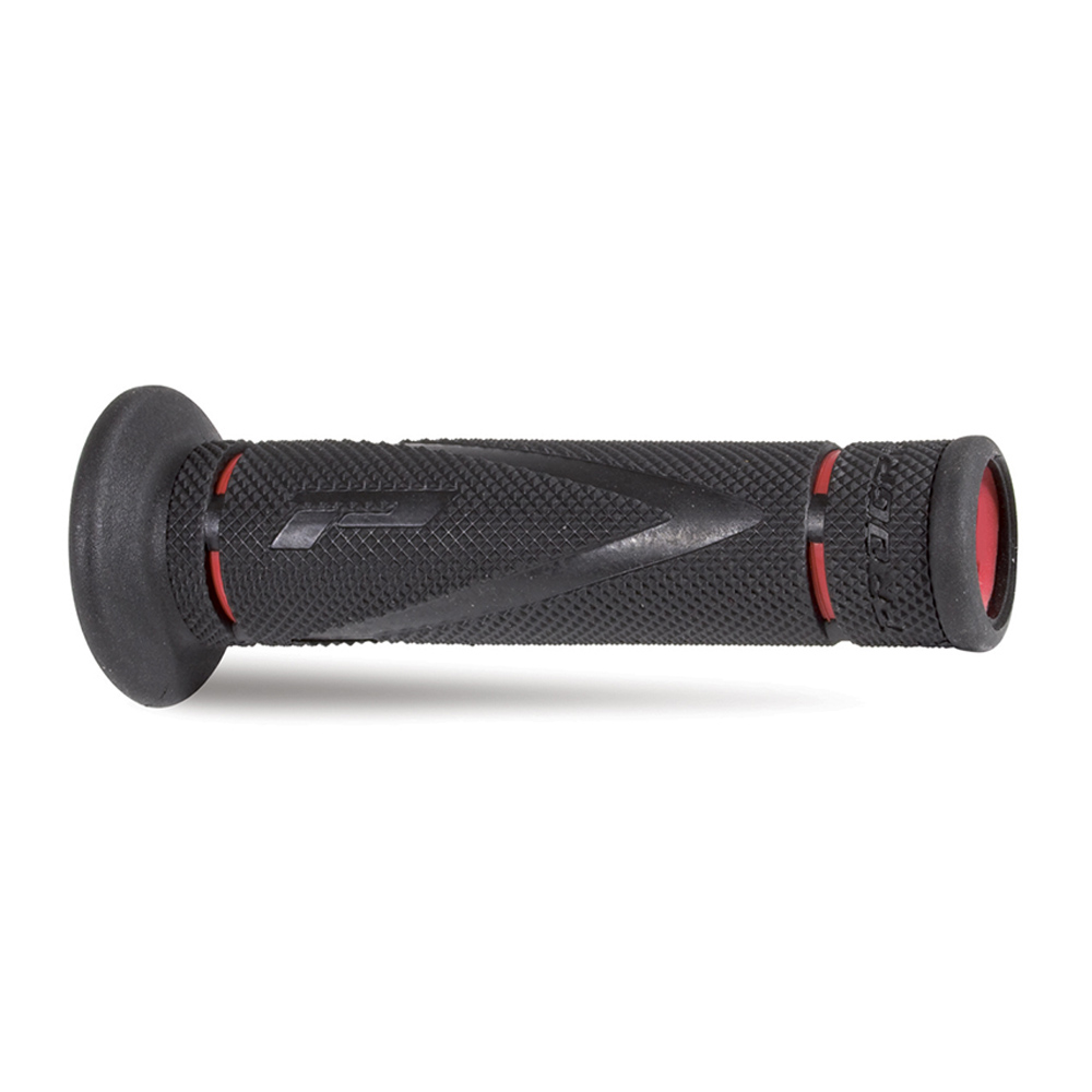 HANDLE BAR GRIPS 838 BLACK/RED TRIALS